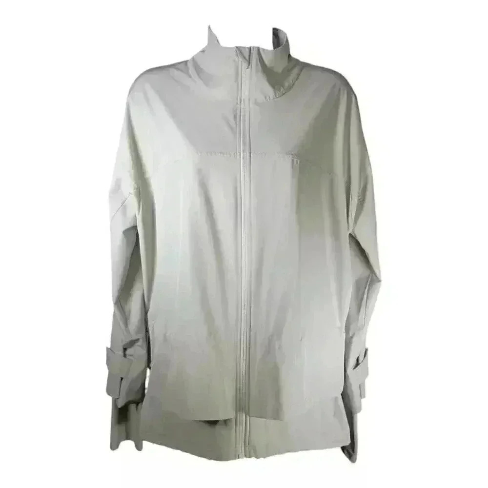 Sweaty Betty Fast Lane Jacket Running Track Athletic Full Zip Mint Green 14